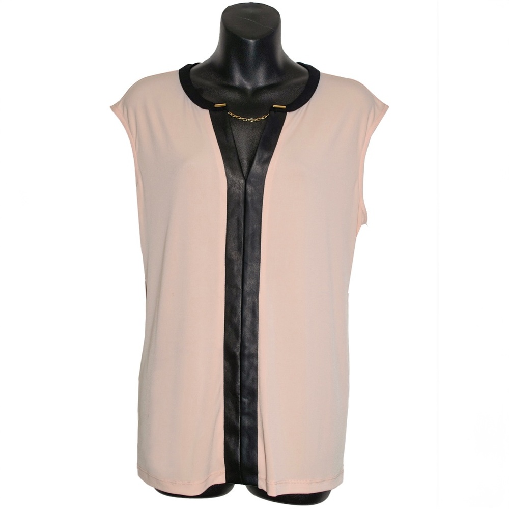 NWT Calvin Klein Blush Coloured Short Sleeve Top